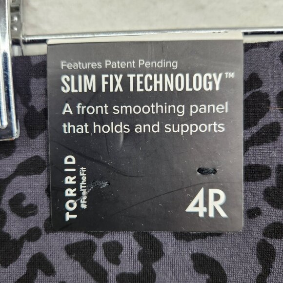 Torrid Slim Fix Technology High Rise Pull On Pixie Animal Print Pants 4R = 4X - Picture 4 of 16